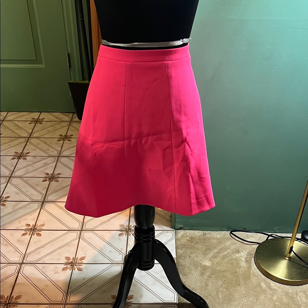 J. Crew Vibrant Pink A-Line Skirt